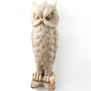 Owl Retro Victorian Style Folklore Witchy Goth Wax Candle Home Decor Bees Wax